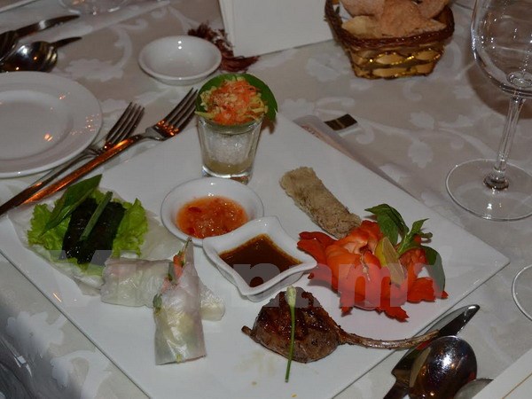 Werbung für das vietnamesische Esskultur in Indien